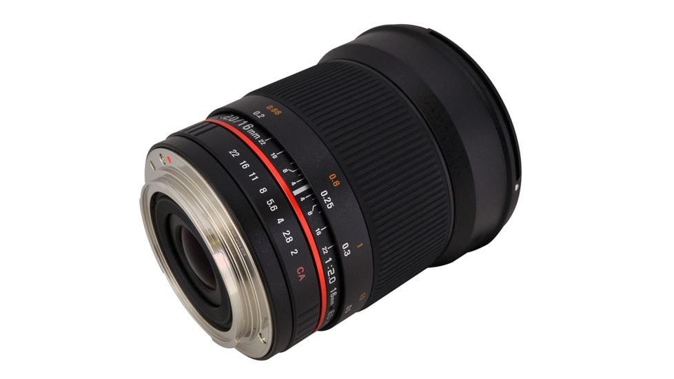 Rokinon 16mm F2.0 Ultra Wide Angle Camera Lens for Samsung NX Mount, Black 16M-NX