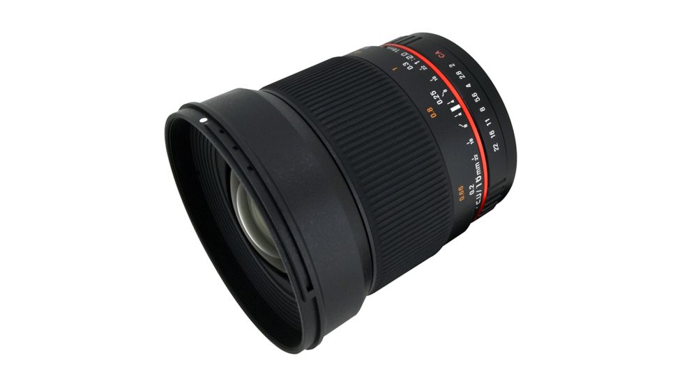 Rokinon 16mm F2.0 Ultra Wide Angle Camera Lens for Samsung NX Mount, Black 16M-NX
