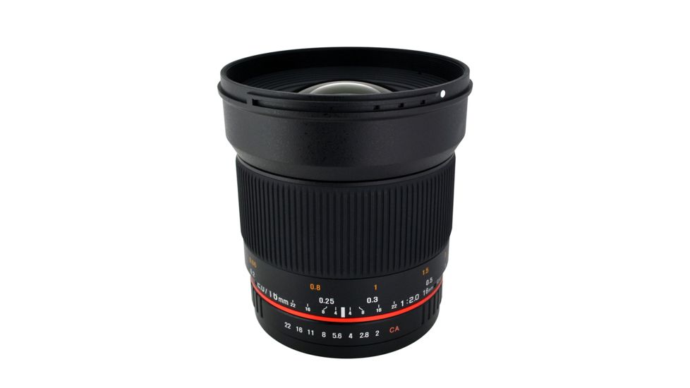 Rokinon 16mm F2.0 Ultra Wide Angle Camera Lens for Samsung NX Mount, Black 16M-NX