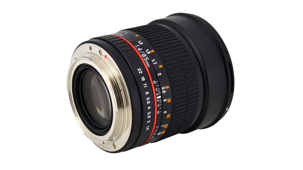 Rokinon 85mm F1.4 Aspherical Camera Lens for Olympus 4/3 Mount, Black 85M-O