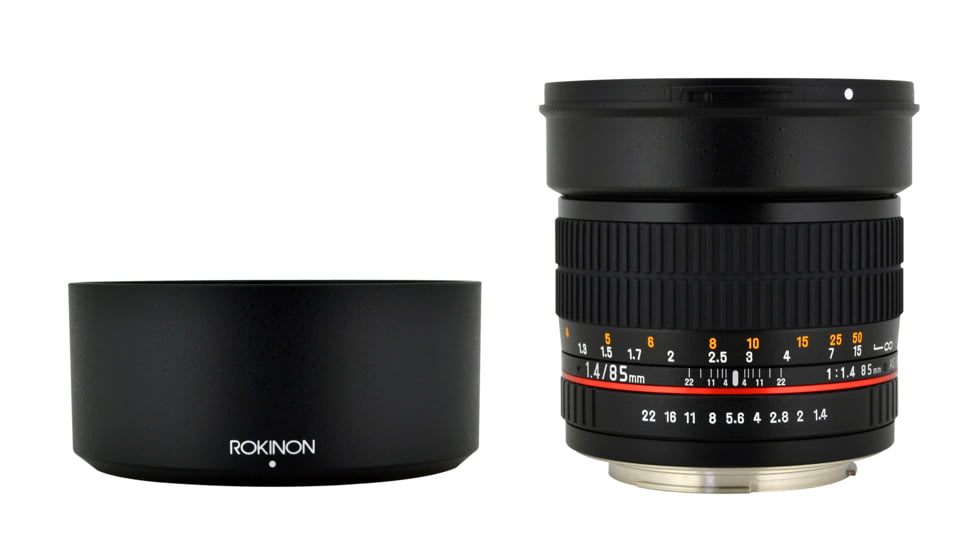 Rokinon 85mm F1.4 Aspherical Camera Lens for Olympus 4/3 Mount, Black 85M-O