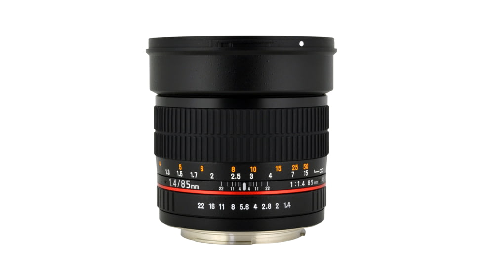 Rokinon 85mm F1.4 Aspherical Camera Lens for Olympus 4/3 Mount, Black 85M-O