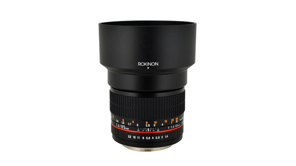 Rokinon 85mm F1.4 Aspherical Camera Lens for Olympus 4/3 Mount, Black 85M-O