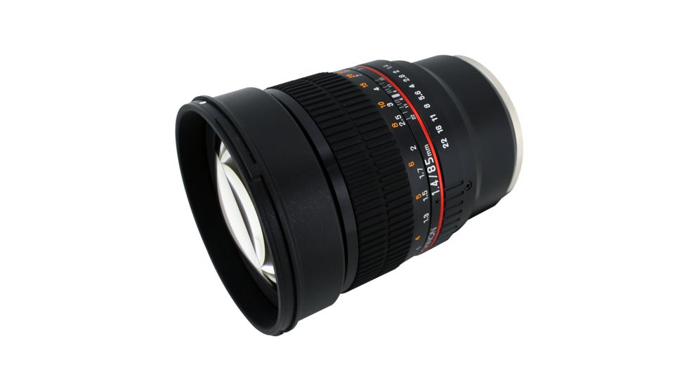 Rokinon 85mm F1.4 Aspherical Camera Lens for Fuji X Mount, Black 85M-FX