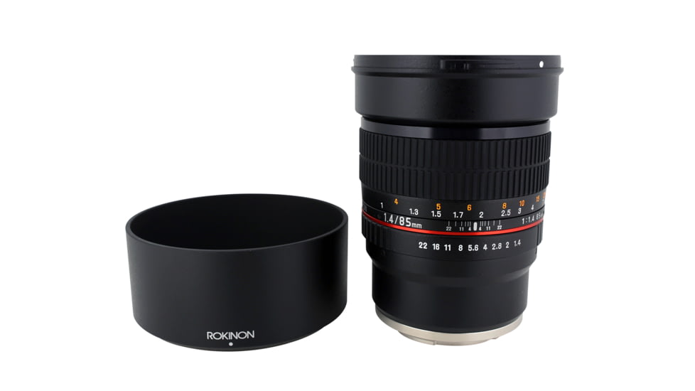 Rokinon 85mm F1.4 Aspherical Camera Lens for Fuji X Mount, Black 85M-FX