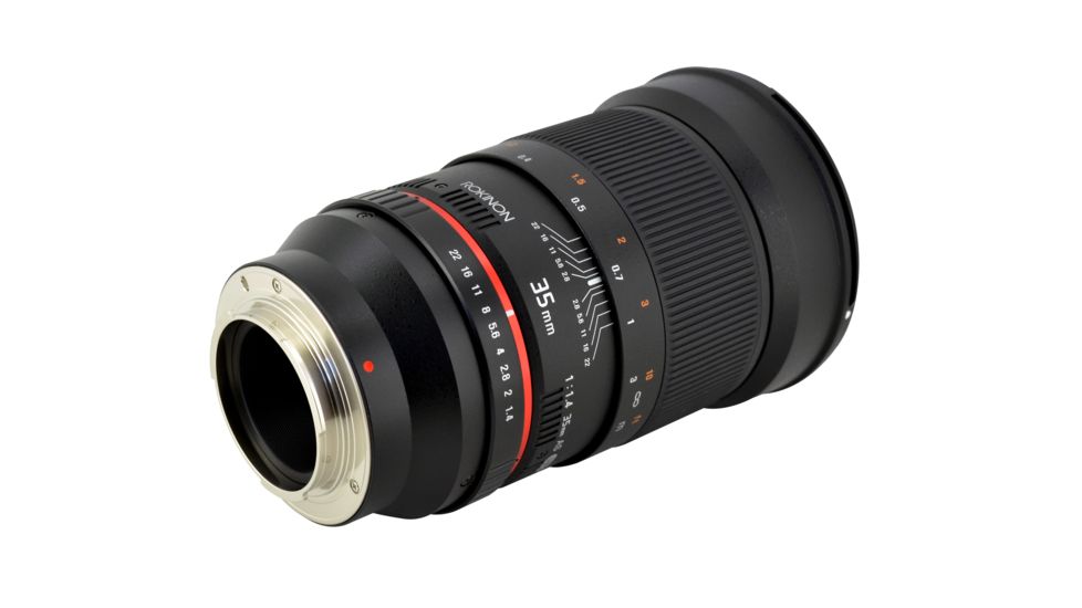 Rokinon 35mm F1.4 UMC Wide Angle Camera Lens for Samsung NX Mount, Black RK35M-NX
