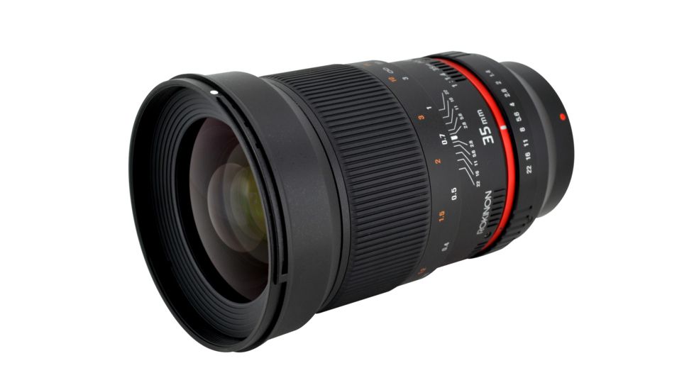 Rokinon 35mm F1.4 UMC Wide Angle Camera Lens for Samsung NX Mount, Black RK35M-NX