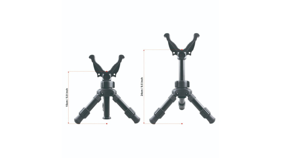 RokStad ELP V Mount Tripod, 9.5in, Black, RSGR-06