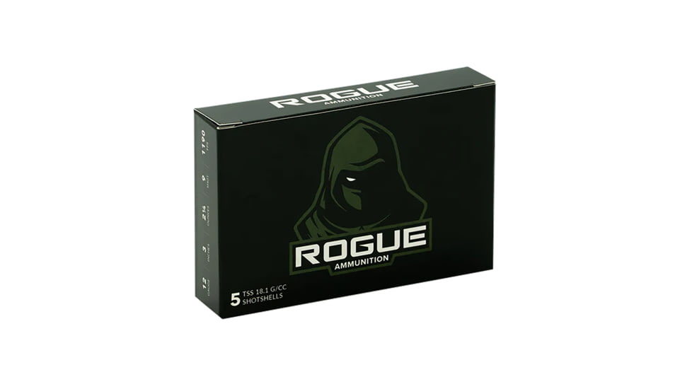 Rogue Ammunition Rogue 12 Gauge 2 1/4oz 3in Shotgun Ammo, #7, 5 Rounds, RS-TSS-12-3-214-7