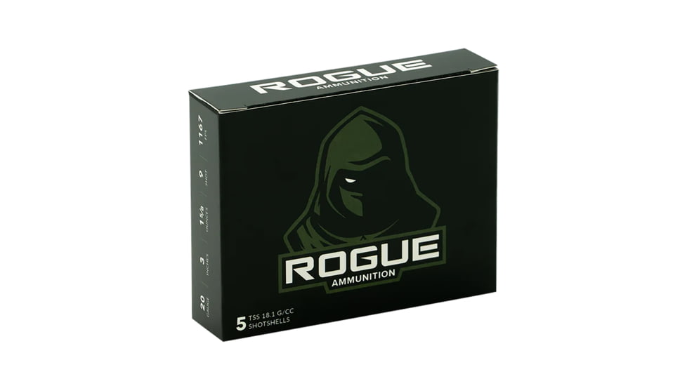 Rogue Ammunition Rogue 20 Gauge 1 5/8oz 3in Shotgun Ammo, #9, 5 Rounds, RA-TSS-20-3-158-9