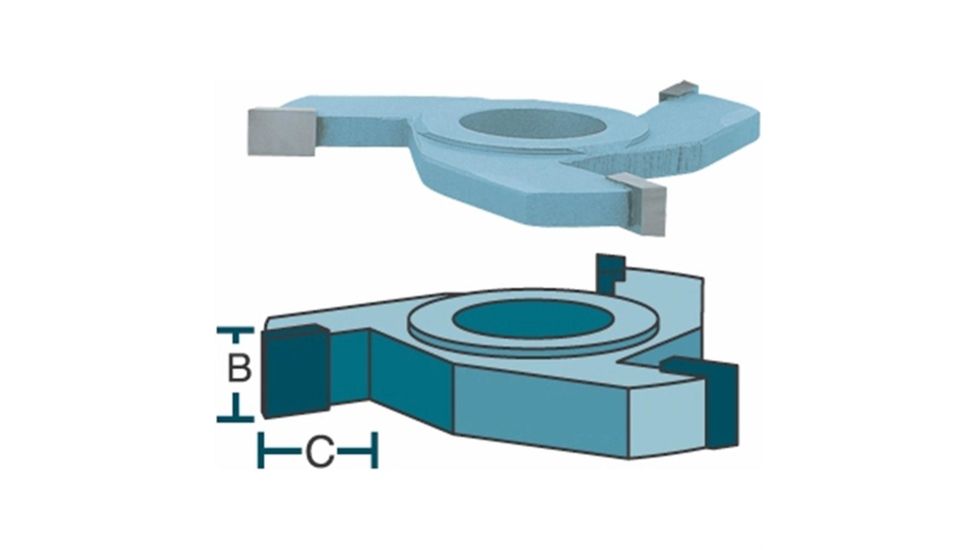 Roman Carbide 1/2in Straight Entry Door Cutter 1-1/4in Bore DC2154