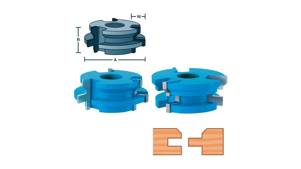 Roman Carbide 1in V-Paneling Set 3/4in Bore DC2123