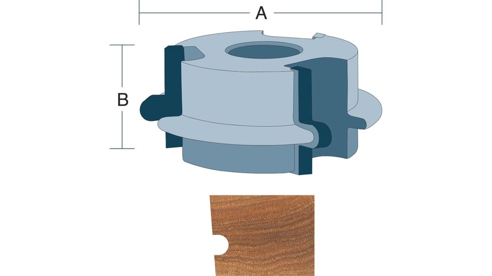 Roman Carbide Groove Cut Flooring 3/4in Bore DC2305