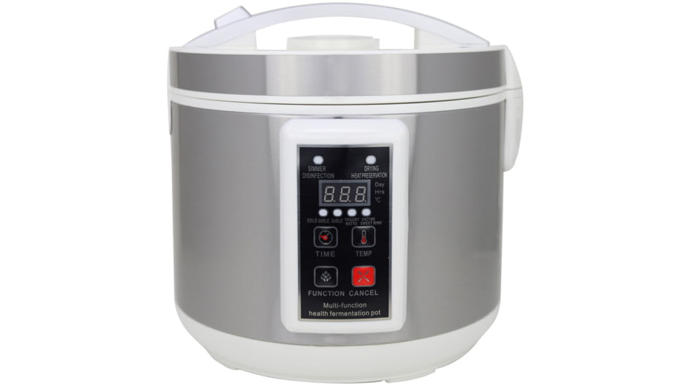 Roots &amp; Harvest Black Garlic Multi-Purpose Fermenter, Stainless Steel/Black, 1566