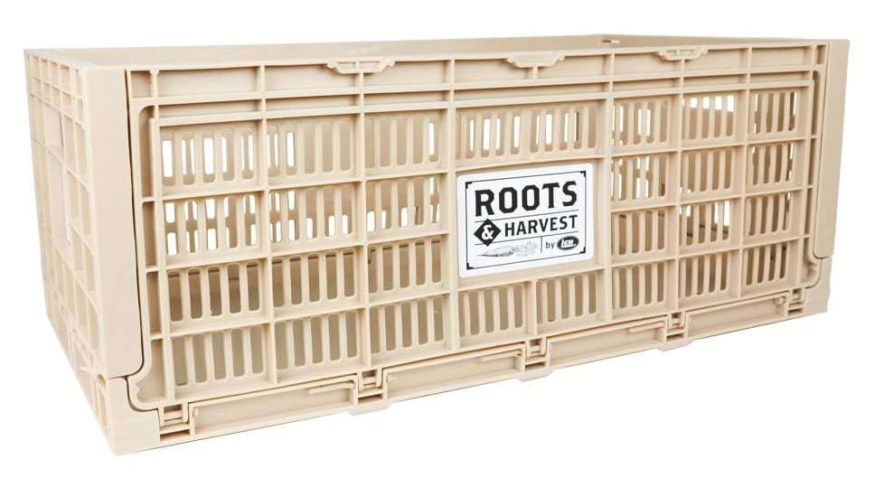 Roots &amp; Harvest Collapsible Egg Crate, Tan, 25 x 13 x 10-1/4in, 1707