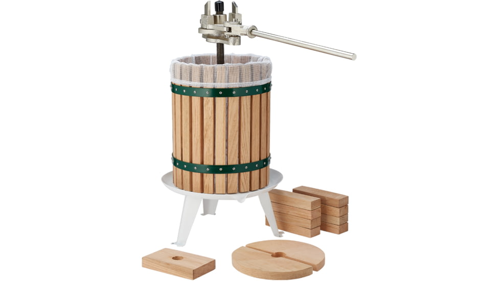 Roots &amp; Harvest Fruit &amp; Wine Press, Wood, Large, 956