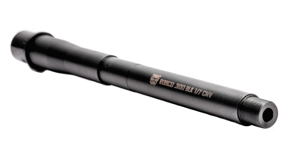 Rosco Manufacturing Bloodline .300 AAC Blackout Barrel, 10.5 in, Pistol, Heavy, 1-7 Twist, 5/8x24 Thread, Nitride, Black, BL-105-HB-300BLK-7-P