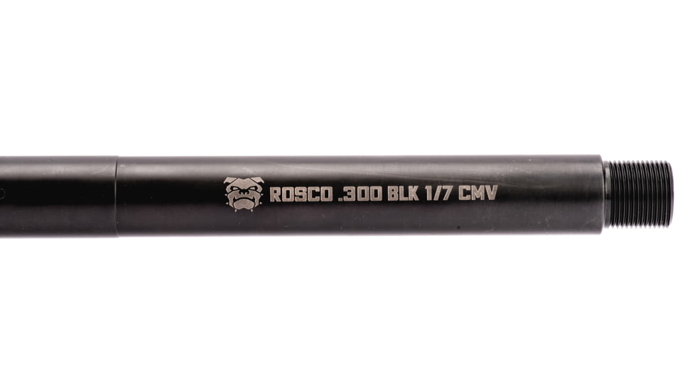 Rosco Manufacturing Bloodline .300 AAC Blackout Barrel, 10.5 in, Pistol, Heavy, 1-7 Twist, 5/8x24 Thread, Nitride, Black, BL-105-HB-300BLK-7-P