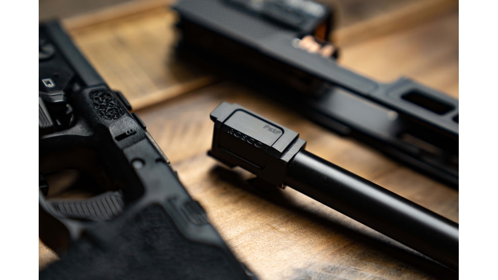 Rosco Manufacturing Bloodline Glock 17 Barrel, 9mm, 5in, Pistol, 1-10 Twist, 1/2x28 Threaded, Melonite, Black, Black Nitride, BL-G17-9mm-M-TB