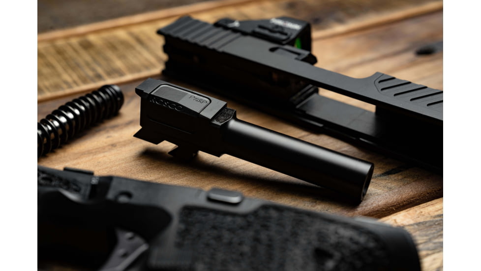 Rosco Manufacturing Bloodline Glock 43X Barrel, 9mm, 3.4in, Pistol, 1-10 Twist, Non-Threaded, Melonite, Black, Black Nitride, BL-G43-9mm-M-STD