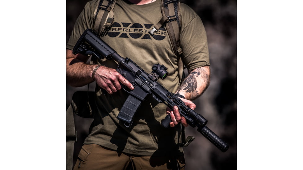 Rosco Manufacturing K9 Sauce Pack Rifle Barrel, 5.56mm, Patrol, 12.5 inch, 1-7 Twist, 1/2x28 Thread, Nitride, Black, SP-K9-125-556-BCG-GTS-NGB-000