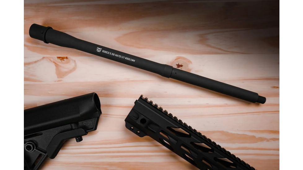 Rosco Manufacturing Stray Dog 5.56 NATO Threaded Barrel, Mid-Length, Phosphate / Chrome Lined, Phosphate, 16in, CL-16.25-556-7-M