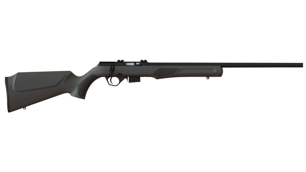 Rossi RB22 Bolt Action Rifle, .22 Winchester Magnum Rimfire, 21in Barrel, Synthetic Black Stock, Black, RB22W2111-FRRMPG