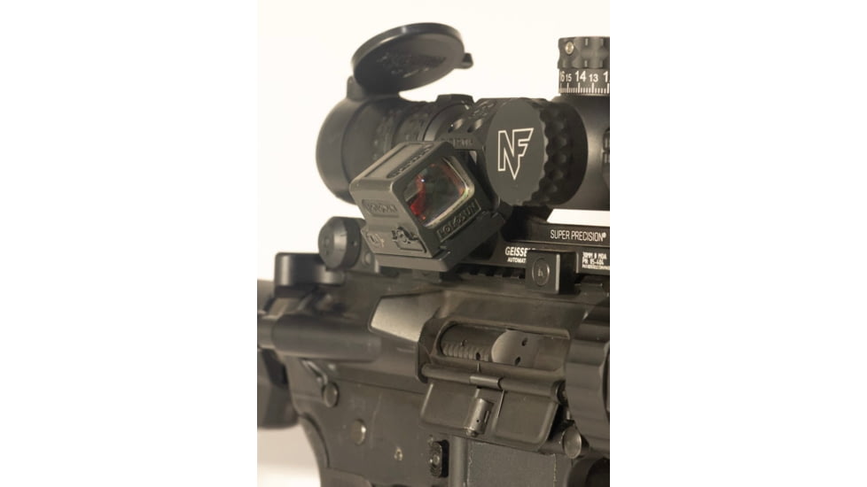 Rotapoint 35 Offset Mount for 30mm Geissele &amp; Reptilia AUS Mounts, Holosun 509T Footprint, Ambi, Black, 30mm, H30