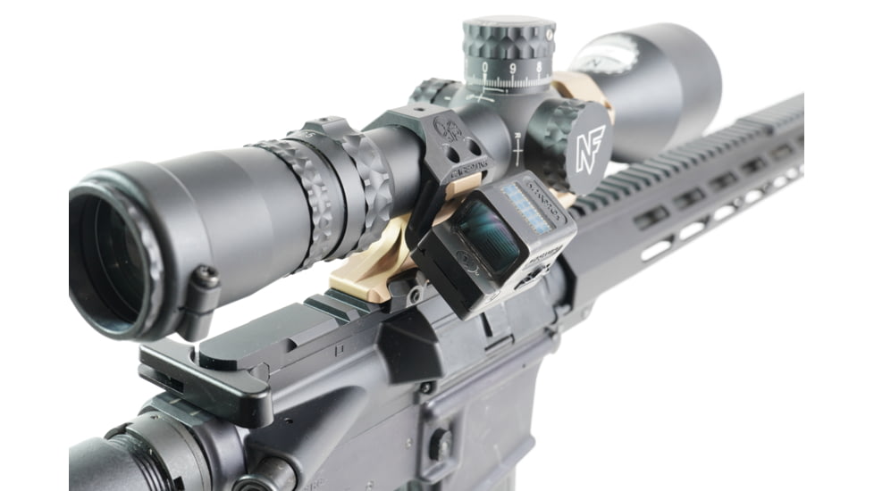 Rotapoint 35 Offset Mount for 30mm Geissele &amp; Reptilia AUS Mounts, Holosun 509T Footprint, Ambi, Black, 30mm, H30