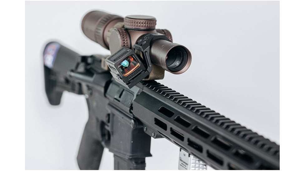 Rotapoint 35 Offset Mount for 30mm Geissele &amp; Reptilia AUS Mounts, Holosun 509T Footprint, Ambi, Black, 30mm, H30