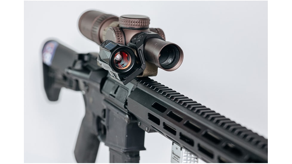 Rotapoint 35 Offset Mount for 30mm Geissele &amp; Reptilia AUS Mounts, Holosun 509T Footprint, Ambi, Black, 30mm, H30