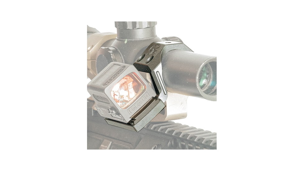 Rotapoint 35 Offset Mount for 30mm Geissele &amp; Reptilia AUS Mounts, Holosun 509T Footprint, Ambi, Black, 30mm, H30