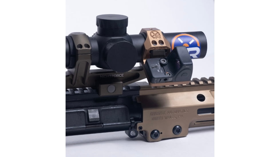Rotapoint 35 Offset Mount for 34mm Nightforce Rings &amp; Mounts, Trijicon RMR Footprint, Right Hand, FDE, 34mm, NT34