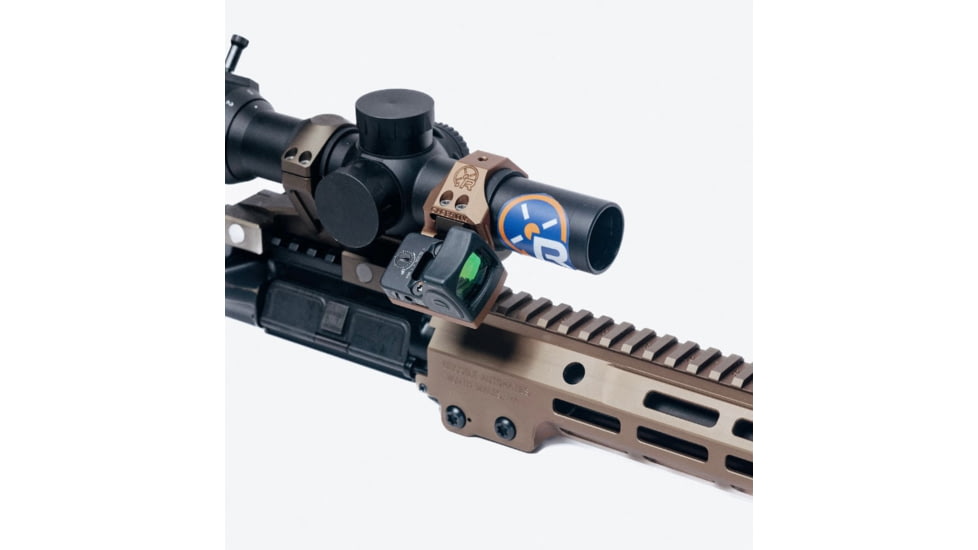 Rotapoint 35 Offset Mount for 34mm Nightforce Rings &amp; Mounts, Trijicon RMR Footprint, Right Hand, FDE, 34mm, NT34