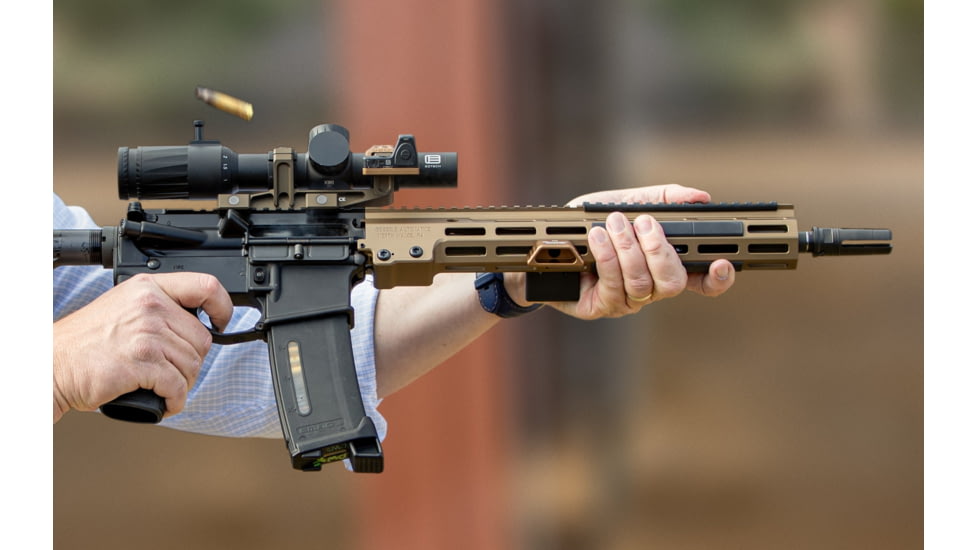 Rotapoint 35 Offset Mount for 34mm Nightforce Rings &amp; Mounts, Trijicon RMR Footprint, Right Hand, FDE, 34mm, NT34