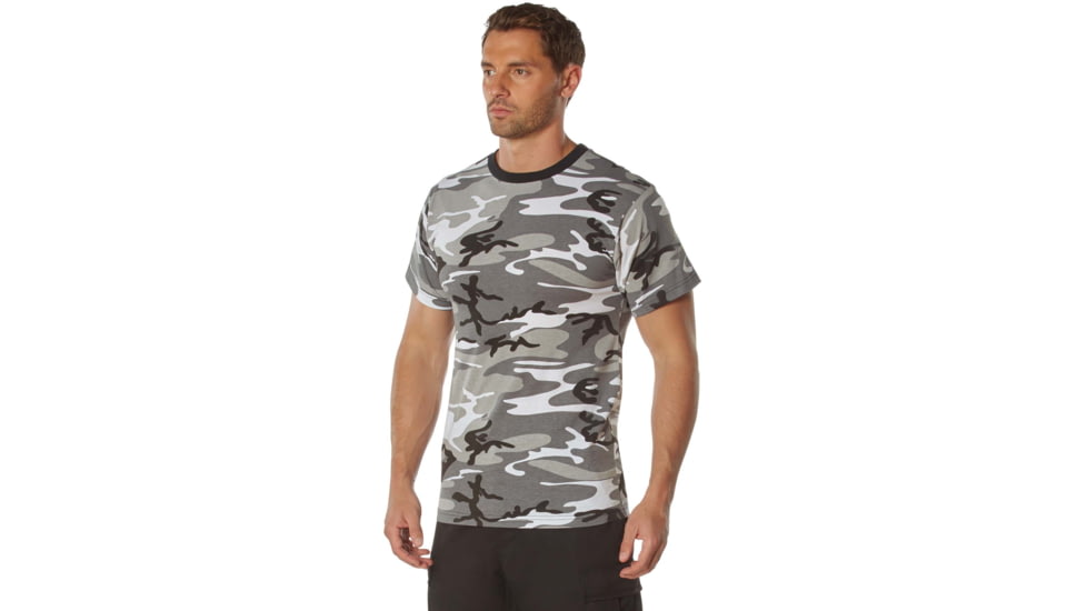 Rothco 100% Cotton Camo T-Shirt - Mens, City Camo, Large, 60580-CityCamo-L