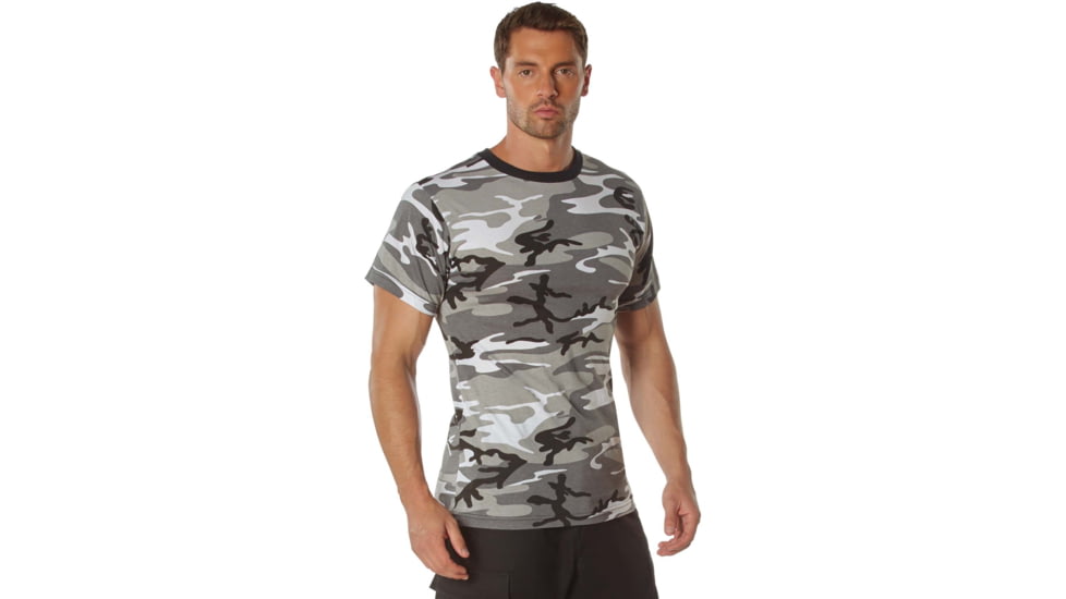 Rothco 100% Cotton Camo T-Shirt - Mens, City Camo, Large, 60580-CityCamo-L