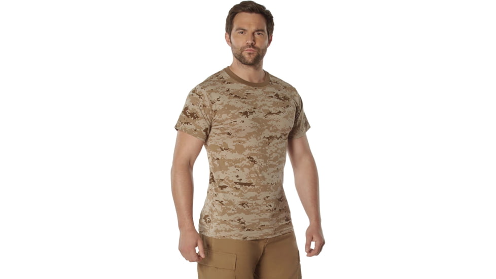 Rothco 100% Cotton Camo T-Shirt - Mens, Desert Digital Camo, Extra Large, 60565-DesertDigitalCamo-XL