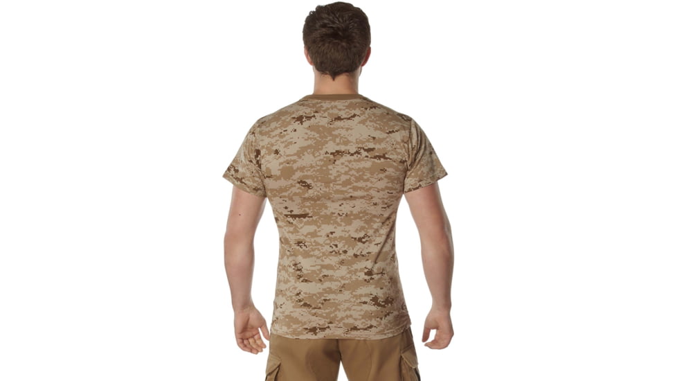 Rothco 100% Cotton Camo T-Shirt - Mens, Desert Digital Camo, Extra Large, 60565-DesertDigitalCamo-XL