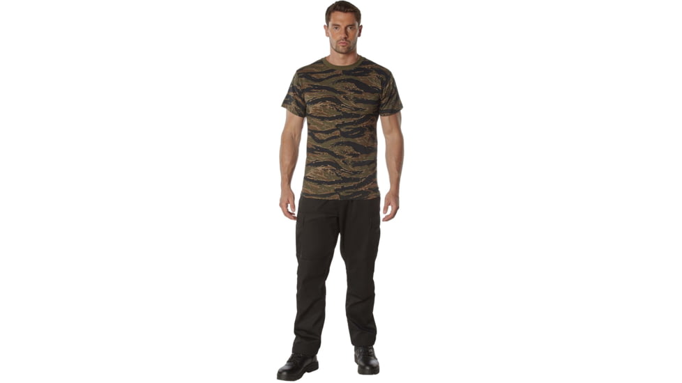 Rothco 100% Cotton Camo T-Shirt - Mens, Tiger Stripe Camo, Extra Large, 60570-TigerStripeCamo-XL