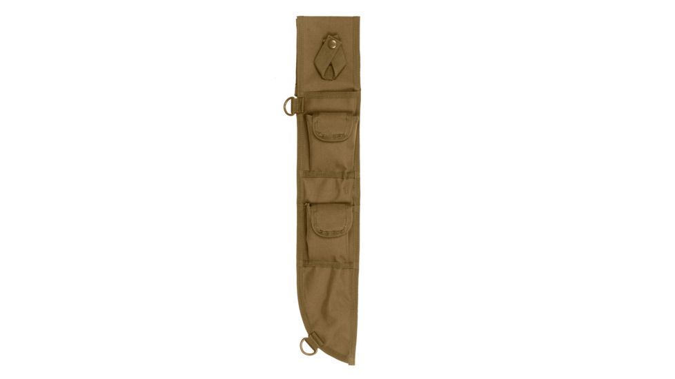Rothco 18 Inch MOLLE Compatible Machete Sheath, Coyote Brown, 895-CoyoteBrown