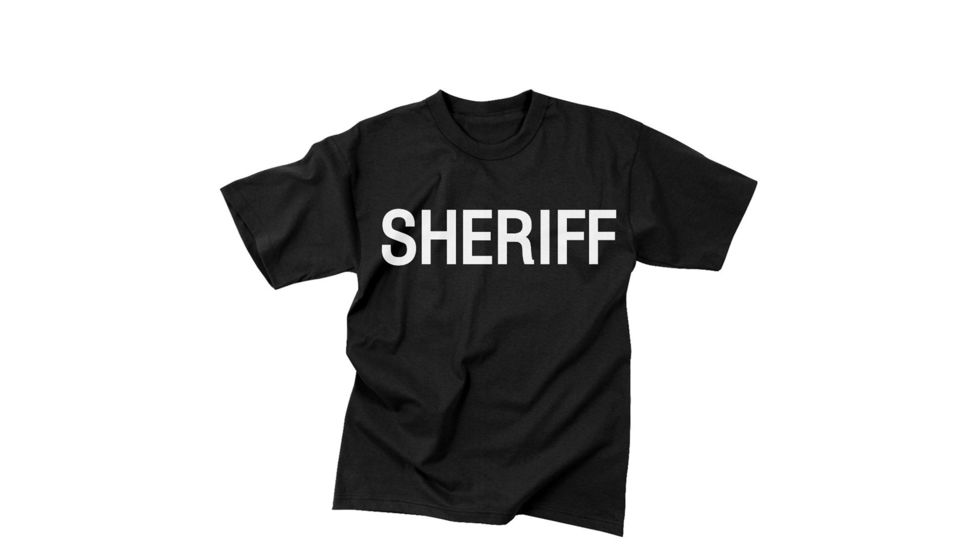 Rothco 2-Sided Sheriff T-Shirt, Small, 6618-S