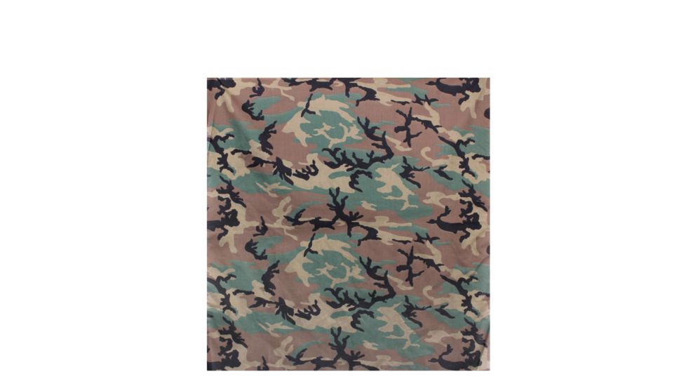 Rothco 35 Camo Bandana, Woodland Camo, 4346-WoodlandCamo