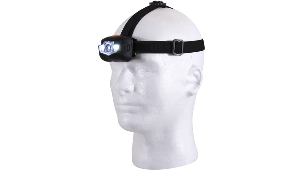 Rothco 5 Bulb LED Headlamp, AAA, Red/White, 90 Lumens, Black, 236-Black