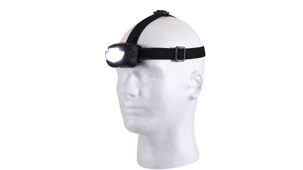 Rothco 5 Bulb LED Headlamp, AAA, Red/White, 90 Lumens, Black, 236-Black