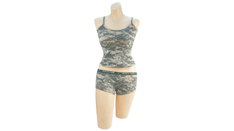 Rothco ACU Digital Booty Camp Booty Shorts &amp; Tank Top, M, 4477-Top-M