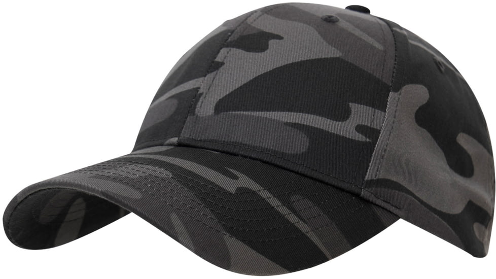 Rothco Adjustable Camo Fatigue Cap 4540, One Size, Black Camo, 3549-BlackCamo-OneSize