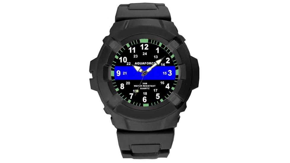 Rothco Aquaforce Thin Blue Line Watch