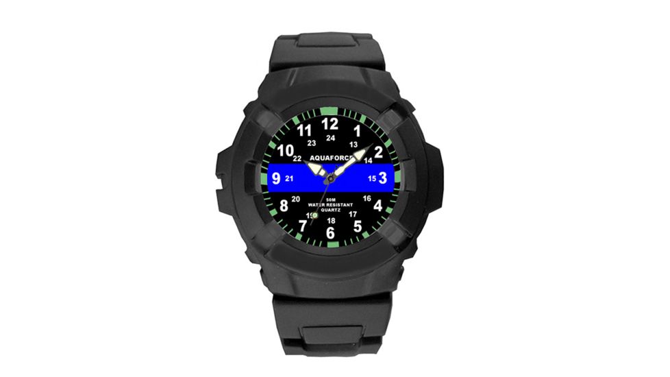 Rothco Aquaforce Thin Blue Line Watch
