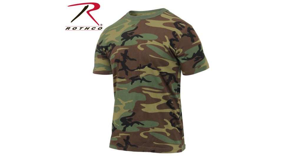 Rothco Athletic Fit Camo T-Shirt, Small, 2894-S